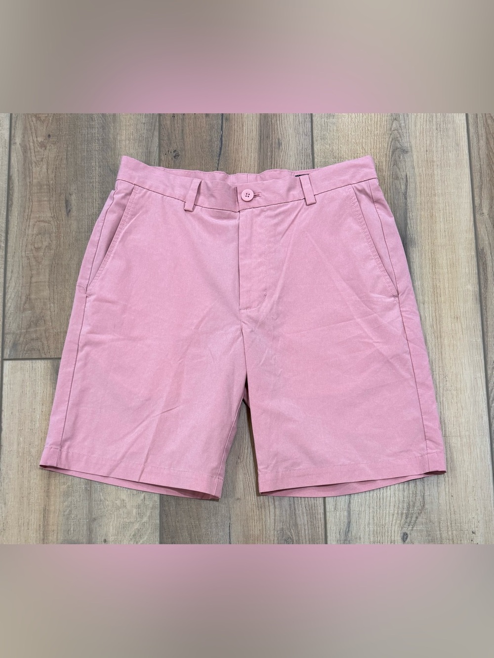 Vineyard Vines Men's Pink Flat Front Casual Shorts